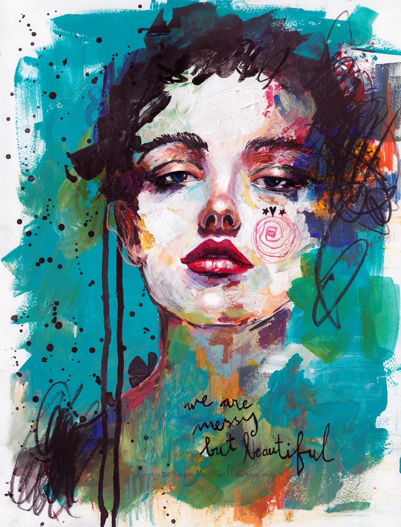 Messy but Beautiful - Limited Edition Hand Embellished Giclee Print ...